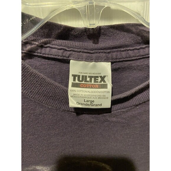 Kenny Rodgers Shirt  Vintage 90s Music Concert Folk Tultek Large Retro Purple - Picture 8 of 8